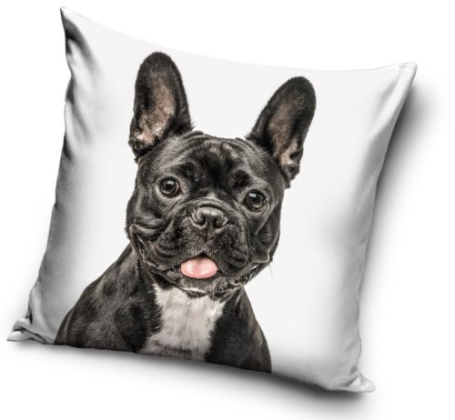 Kutyás Black Bulldog párnahuzat 40x40 cm