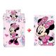 Disney Minnie Flowers gyerek, ovis ágyneműhuzat és polár takaró szett