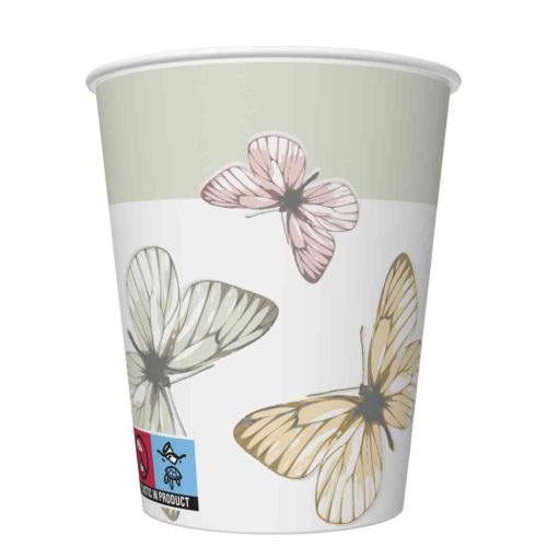 Pillangó Light papír pohár 8 db-os 250 ml