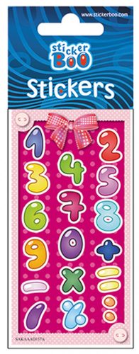 Számos Pink matrica ezüst díszítéssel