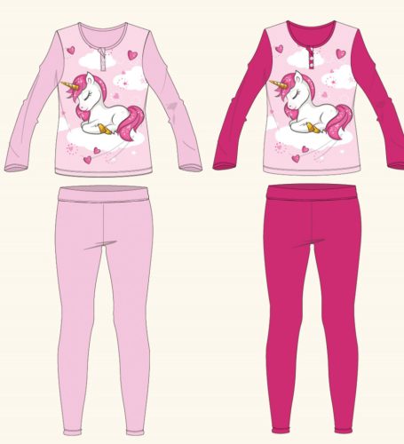 Unicornis jersey pajamas (8-10 years)